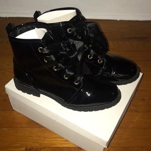 Dirty Laundry Patent Black Boot (very gently worn)